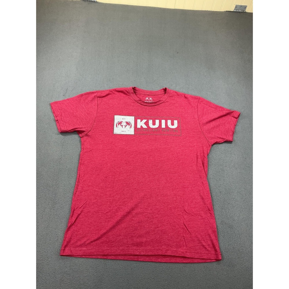 KUIU Shirt Mens Medium‎ Red Ultralight Hunting Graphic Short Sleeve Tee T-Shirt